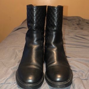 Gucci hightop leather riding boot